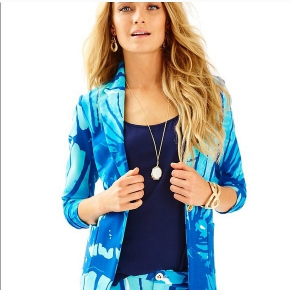 Lilly Pulitzer Tess Blazer- Sparkling Blue